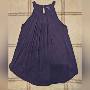 Women's Sleeveless Navy Top